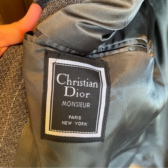 CHRISTIAN DIOR MONSIEUR PARIS/NY MEN'S PURE VIRGIN WOOL LUXURY CLASSIC BLAZER - Picture 7 of 9